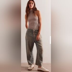 Free People Barrel jeans in Spearmint